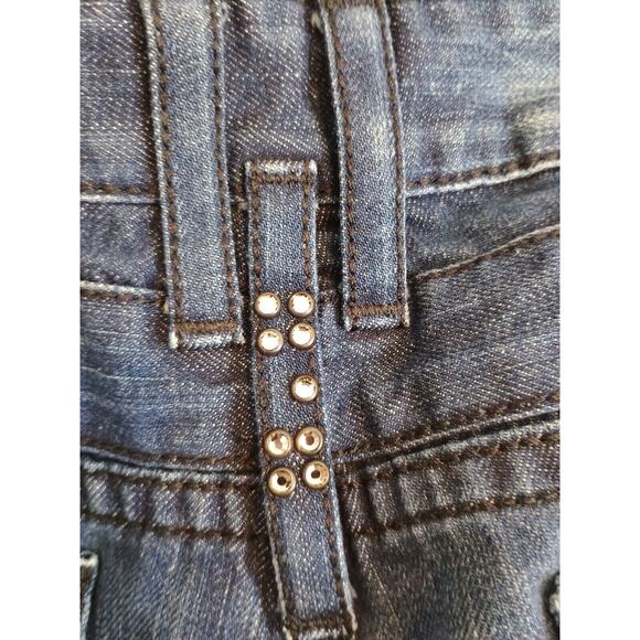 Robin's Jean Men's 40 Blue Double Back Pocket Rhinestones Dark Wash Denim 40x35 - Picture 15 of 16